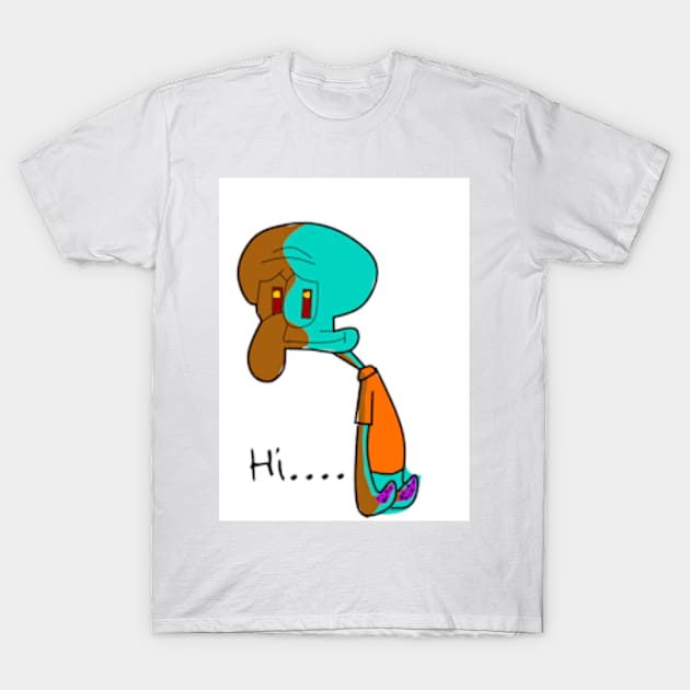 Squidward sad boy T-Shirt by DeanEve